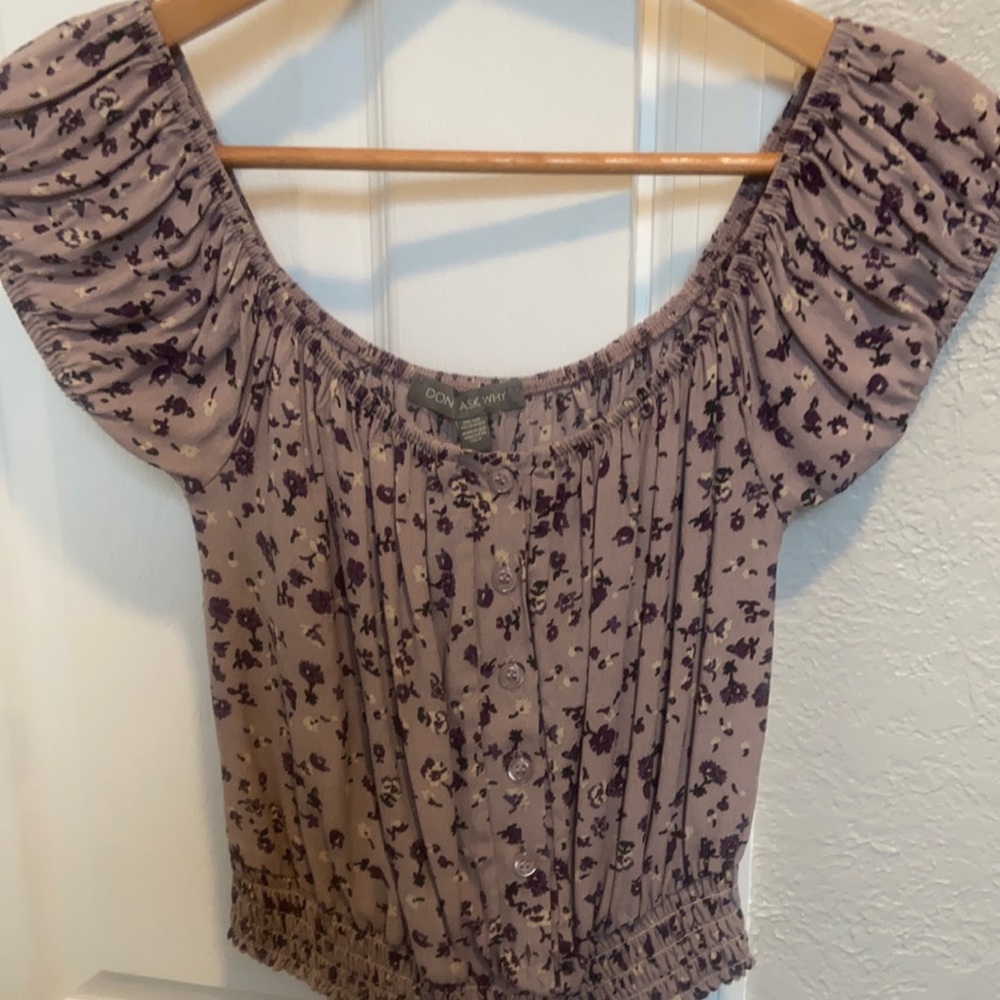 Floral off the shoulder top
